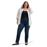 Lee Women's Plus Midrise Relaxed Fit Straight Leg Jean, Sizes 16-26