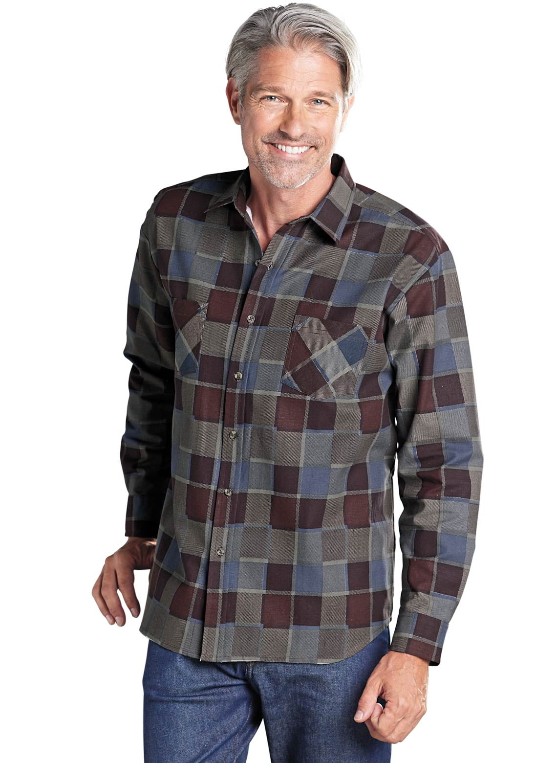 Men's Flannel Shirt by Cozee Corner - Walmart.com