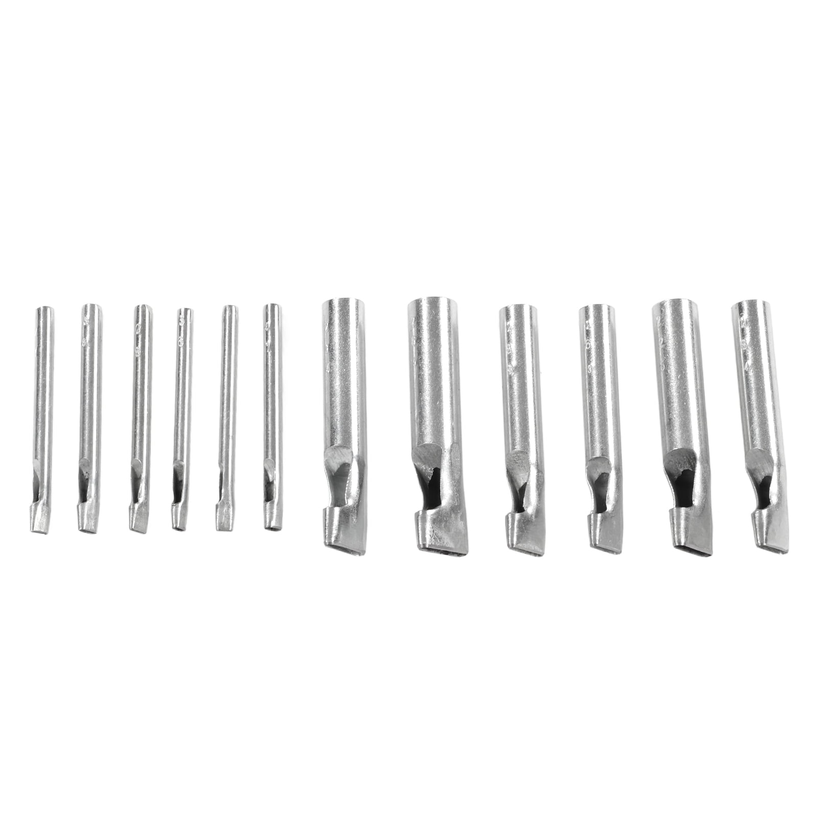 Ymiko Leather Punch Set,12pcs Leather Punch Accurate Diameter One Piece