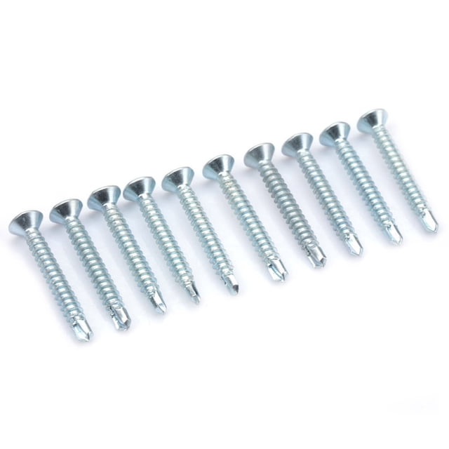 M4.2 Self Drilling Screw,50pcs Self Tapping Screws For Color Steel Tile Fixation, With Pointed Drilling Tails,For Metal Plastic Wood