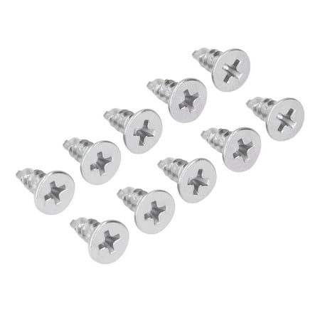 

Countersunk Head Screws Metal Screws 200PCS Rustproof 410 Stainless Steel For Mechanical Fastening M4.2-18 M4.8-16