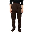 thumbnail image 2 of Pajama Pants for Boys Girls with Pockets Children Footed Sweatpants Soft Warm Drawstring Jogger Bottoms Sleepwear Brown 7-8 Years, 2 of 9
