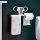 thumbnail image 1 of Perchero de plástico con adhesivo | Perchero sin taladro y organizador de toallas para baño y balcón | Tendedero de dos niveles con pinzas, 1 of 6