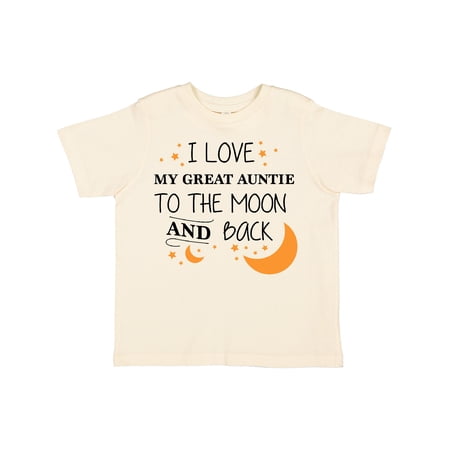 Inktastic I Love My Great Auntie To The Moon and Back Boys or Girls Toddler T-Shirt