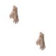 thumbnail image 2 of Minnieouse Guantes de Cachemira con pantalla táctil para mujer, mitones de invierno con lazo y dedos completos, calentador de manos, deportes de Caqui 2piezas, 2 of 6