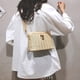 thumbnail image 5 of Bolso de mano de paja para mujer, bandolera de paja, bolso de mano de ratán para playa de verano, bolso de mano tejido a mano, 5 of 6