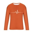 thumbnail image 5 of Nmnitkp Mens Long Sleeve Tee Shirts Casual Cotton T-Shirts Fall Winter Tops Plain Tshirts for Men Trendy Work Shirt Top Orange,M, 5 of 5