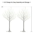 thumbnail image 5 of LIGHTSHARE 6 Feet 72L LED Birch Tree Lights, Pack of 2, Warm White, for Holiday Party and Christmas Decoration, Indoor and Outdoor Use, 5 of 5