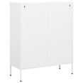 thumbnail image 3 of vidaXL Storage Cabinet White 80x35x101.5 cm Steel, 3 of 5
