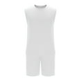 thumbnail image 4 of USNSM Men's Sleeveless UPF 50+ Round Neck Shirts Quick Dry Workout Tank Top Elastic Waistband Sports Shorts Running Gym Tank Suit White XXXL, 4 of 6