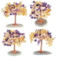 thumbnail image 3 of Amethyst Crystal Tree Natural Reiki Healing Crystal Gemstone Bonsai Money Tree Feng Shui Crystal Tree para la decoración del hogar,Yellow Amethyst,11 Afortunado Sencillez, 3 of 3