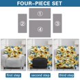 thumbnail image 7 of Jiueut Sunflower Butterfly Pattern Recliner Cover, Dustproof Recliner Chair Covers Elastic Jacquard Sofa Cover with Machine Washable Design, 7 of 7