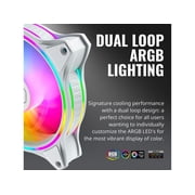COOLER MASTER MasterFan MF120 Halo White Edition MFL-B2DW-18NPA-R1 Addressable RGB LED Case Fan