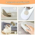thumbnail image 5 of Puffease Spritz Defur Comb for Cats, 2025 New 3-In-1 Spritz Defur Comb for Dogs, Puff Ease Spritz Defur Comb, Catzcomfort Cleaning Brush, Steam Spray Grooming Brush for Dogs Cats, 5 of 8