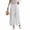 #07 White 【Mix & Match: Stock Up on Your Favorite Colors】, variant on Women's Plus Size Cotton Blend Elastic Waist Pants, Comfortable Solid Color Pull On Stretch Pants, Functional Pockets Everyday Trousers for Work Casual Daily | TruBelle,Beige L