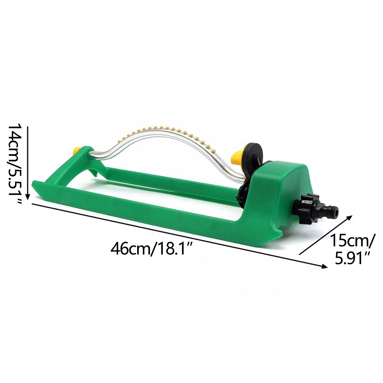Lawn Sprinkler, Sprinklers for Yard,Water Sprinkler for Lawn,HH Together Oscillating Sprinkler with Hole Brass Nozzles, Water Sprinkler for Lawn & Garden Covers, with Adjustable Spray Easy Adjust