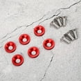 thumbnail image 3 of 6pcs M8 Decorative Red Washers Screws Universal for Automobile Car  Bumper Engine Cover, 3 of 8
