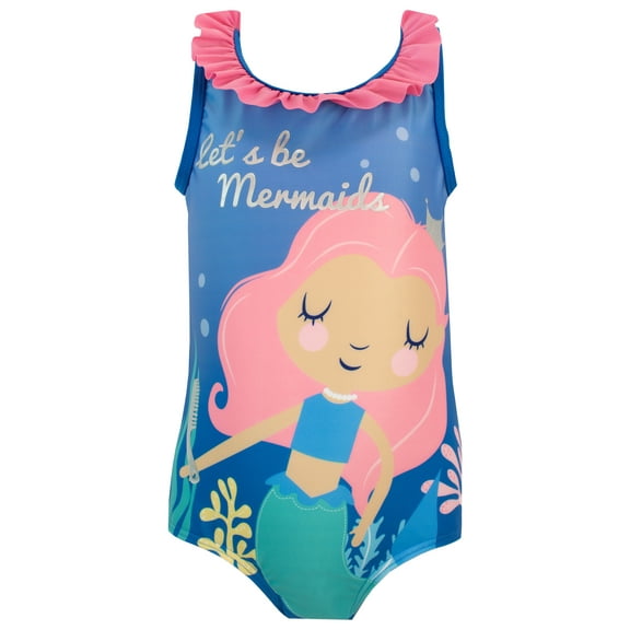 Harry Bear Girls Lets Be Mermaids Swimsuit Sizes 4-10