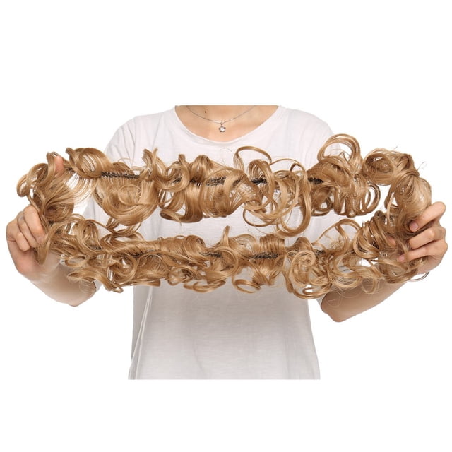 Magic Hair Band Scrunchie Messy Hair Bun Updo Chignon DIY Hair Extensions Synthetic Curly Hairpieces