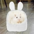 thumbnail image 3 of Pequeña mascota conejillo de nido casa de hámster accesorios cálidos y acogedores cesta de tela saco de dormir sofá suave para Sunnimix Cama de conejillo de indias, 3 of 8