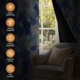 thumbnail image 3 of Tchckioa Blackout Curtains,Grommet Window Drapes for Living Room(Halation Blue,52x84 Inch,2 Panels), 3 of 8