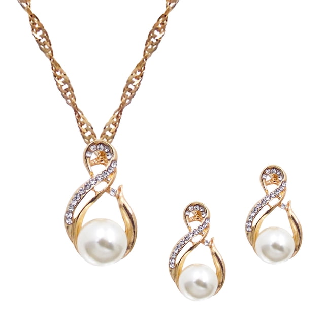 Fiudx Collar con Colgante de Diamantes para Mujer, Cadena de Pendientes, Regalo de Cumpleaños