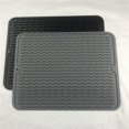 thumbnail image 1 of Dish Drying Mat Heat Resistant Silicone Drip Mat Sink Mat for Storage, 1 of 5