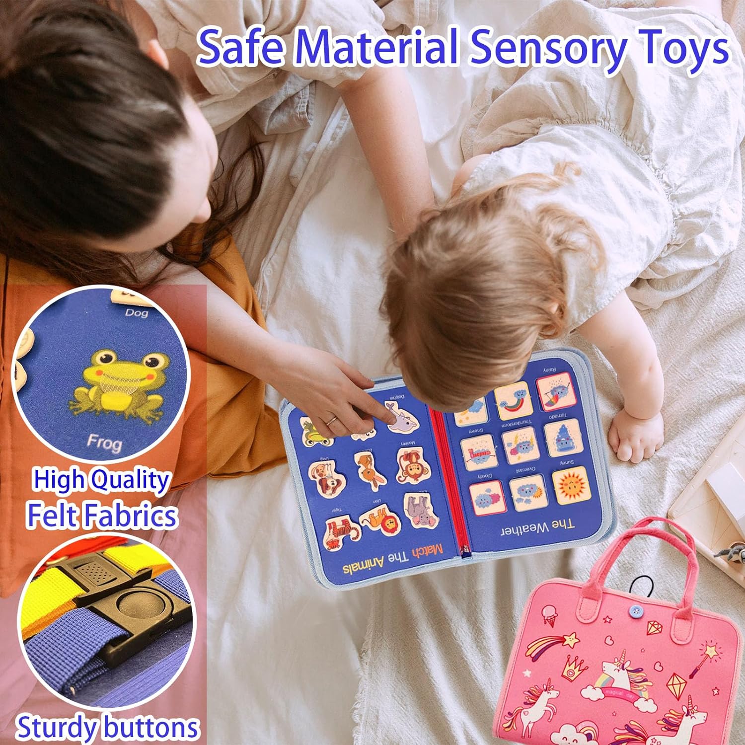 Beautysureup Busy Board Montessori Sensory Toy photo 7