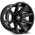 thumbnail image 2 of 17x9 XF Off-Road XF-220 Gloss Black & Milled Wheel 6X135/6x5.5 (0mm), 2 of 2