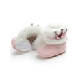 thumbnail image 4 of Baby Girl Soft Booties Winter Snow Boots Infant Toddler Newborn Warm Shoes, 4 of 5