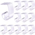 thumbnail image 1 of Table Skirting Clips Tablecloth Clips for Table 1 1/2-2 1/8 Inch with Hook and Loop for Wedding Home Meeting Party (12), 1 of 7