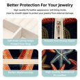 thumbnail image 3 of Starfish Decorative Square Travel Portable Jewelry Display Box - Earring Organizer, Necklace and Bracelet Storage Case for Girls and Women, 3 of 6