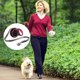 thumbnail image 2 of Correa retráctil para perro de 5M, cadena con freno y bloqueo de un botón, correa retráctil sin enredos, perfecta para perros pequeños y medianos de hasta 25Kg brillar Electrónica, 2 of 5
