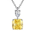 thumbnail image 4 of PERITANG Timeless Minimalist Zircon 925 Sterling Silver Cubic Zirconia Pendant Jewelry Necklace For Lady Jewelry For Women For All Occasions For Wedding With White Gift Box, 4 of 6