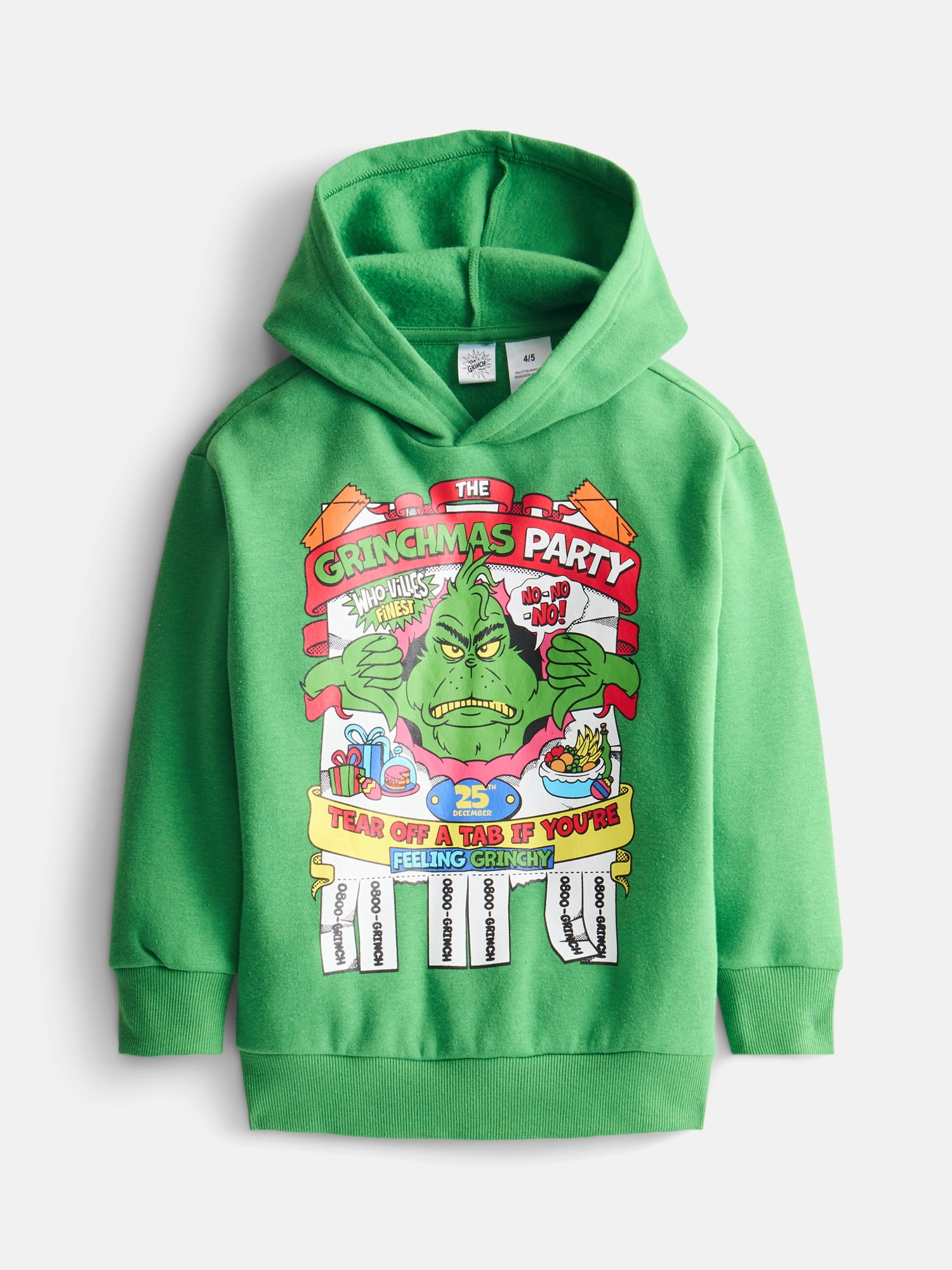 Boy's Grinch Christmas 2PC Hoodie and Long Pant Set, Sizes 4-16