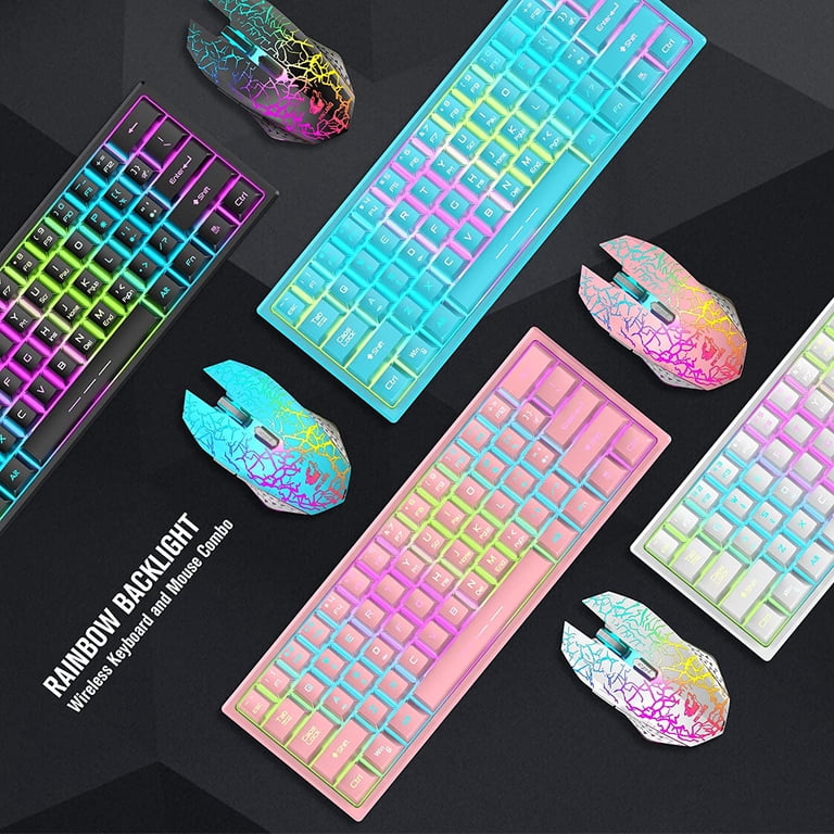 ZIYOULANG T61 Wireless Gaming Keyboard and Mouse Combo with