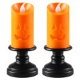 thumbnail image 4 of Lámpara Vela Calabaza Brillante para Halloween Bar El Con Batería 1 Unidad Rojo, 4 of 5