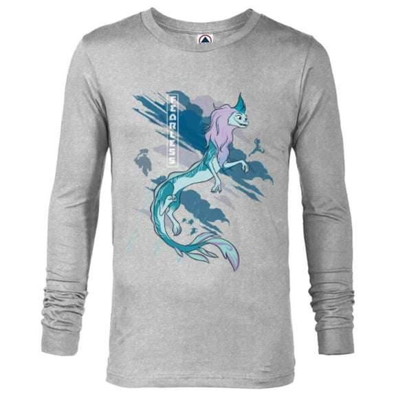 Disney Raya and the Last Dragon Fearless Sisu Standard T-Shirt - Long Sleeve T-Shirt for Men - Customized-Athletic Heather