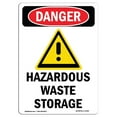 thumbnail image 1 of SignMission OS-DS-A-1824-V-1320 Signal de Danger OSHA 18 x 24 Po - Stockage de Déchets Dangereux, 1 of 1
