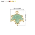 thumbnail image 2 of Péndulos de hoja de arce Uxcell, cuentas de hoja de árbol de esmalte, encanto de hojas de metal para hacer joyas, paquete de 40, 2 of 7