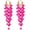 Hot Pink, variant on Fringe Hoop Dangle Earrings, Long Beads Tassel Chain Earrings for Women Sparkly Chandelier Earrings[z5721]