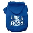 thumbnail image 3 of Pet, Dog  Cat Hoodie Screen Printed, "Like A Boss", 3 of 10