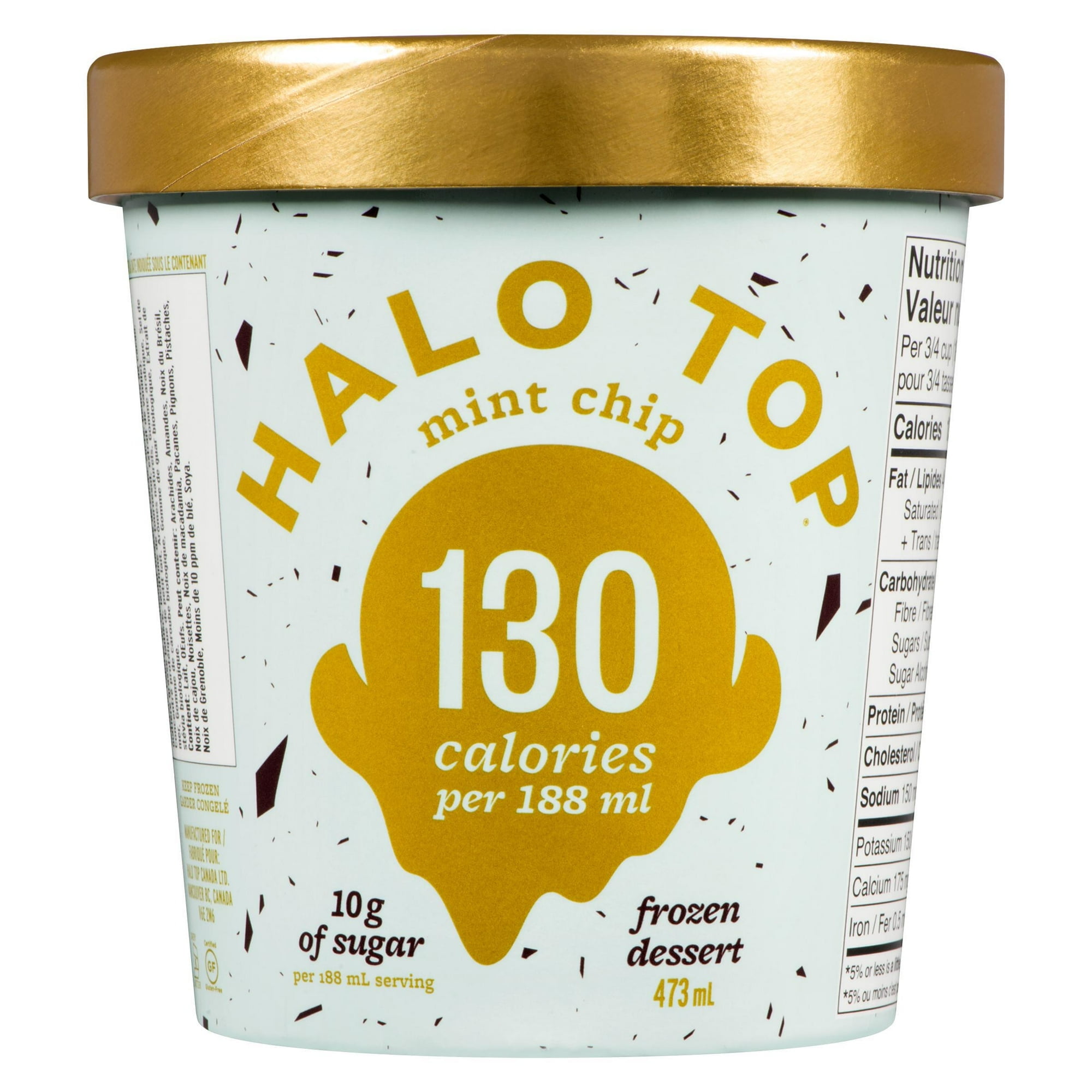 Halo Top - Dessert glacé aux pépites de menthe 473ml