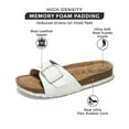 thumbnail image 4 of Project Cloud 100% Genuine Leather w/ Memory Foam Big Buckle Sandals for Women (Ibiza), 4 of 8