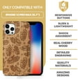 thumbnail image 7 of Case Yard Wooden Case Outside Soft TPU Silicone Slim Fit Shockproof Wood Protective Phone Cover for Girls Boys Men and Women Supports Wireless Charging Hands and Ohm Design case for iPhone-12-Pro-Max, 7 of 7