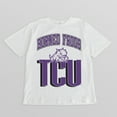 thumbnail image 4 of Women's Gameday Couture Cream TCU Horned Frogs Oversized Fierce Focus T-Shirt, 4 of 4