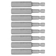 thumbnail image 1 of 8pcs 10mm Screwdriver Bits Hex Scoket High Hardness Alloy Steel Magnetic Drill Bits S1/4 65mm, 1 of 5