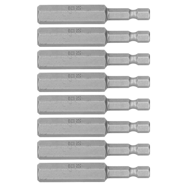8pcs 10mm Screwdriver Bits Hex Scoket High Hardness Alloy Steel Magnetic Drill Bits S1/4 65mm