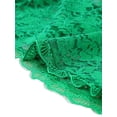 thumbnail image 5 of Unique Bargains Women's Plus Size Shrug Floral Lace Tie Neck Bolero Cardigan, 5 of 6