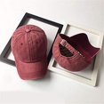 thumbnail image 3 of Minzimin 1Pack Men Women Baseball Cap Vintage Washed Distressed Hats Twill Plain Adjustable Dad-Hat, 3 of 5